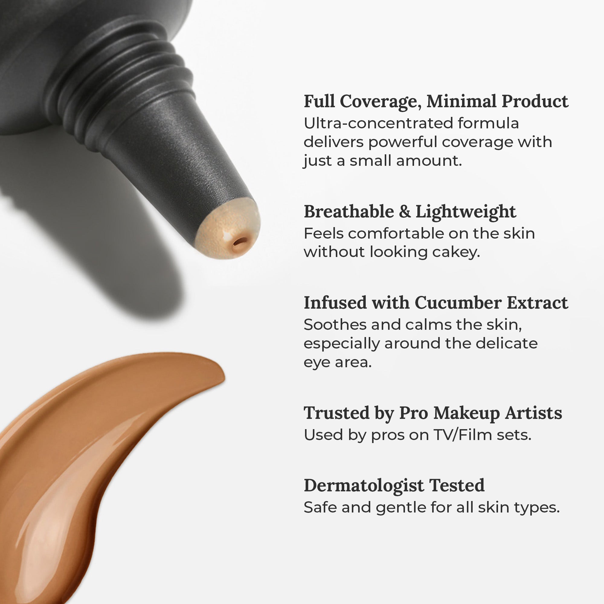 AMAZINGCONCEALER - Full Coverage Waterproof Concealer for Dark Circles & Blemishes