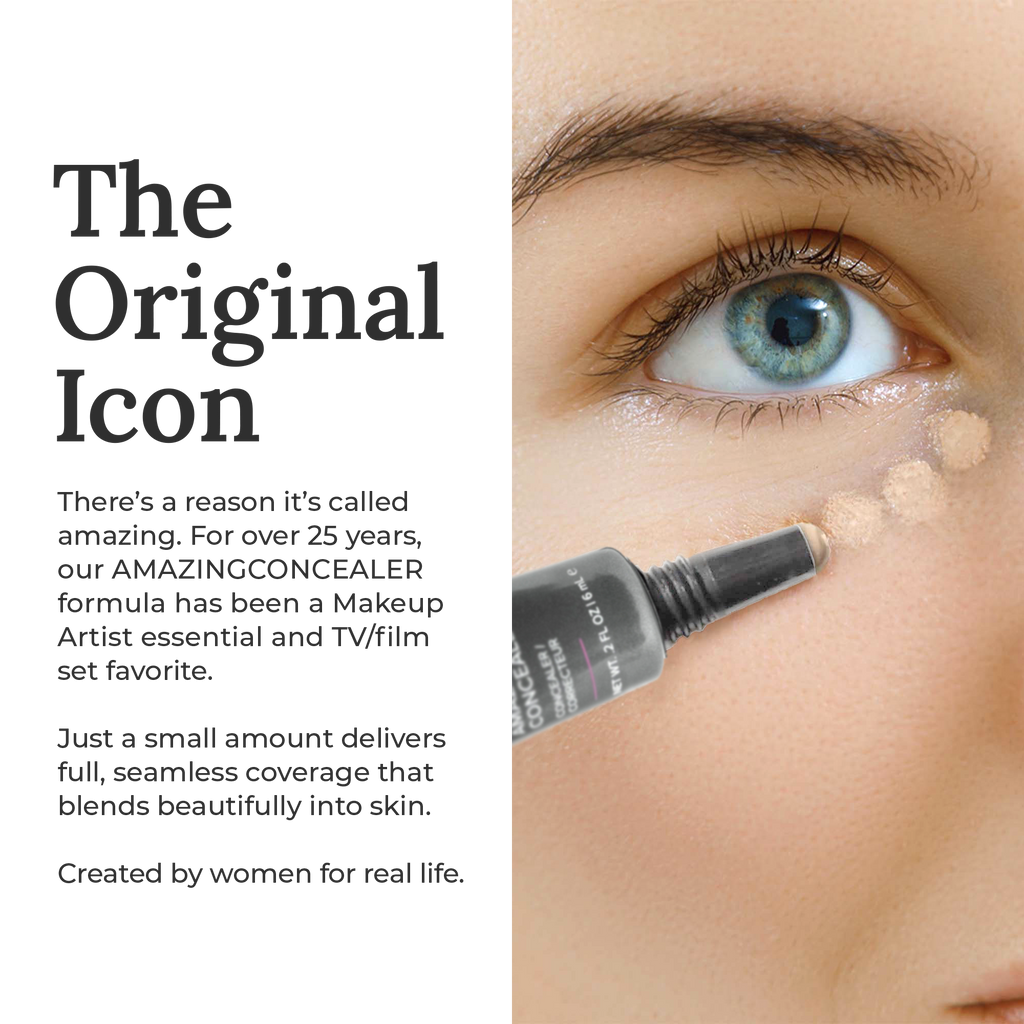 AMAZINGCONCEALER - Full Coverage Waterproof Concealer for Dark Circles & Blemishes